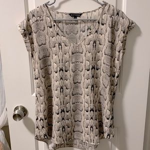 Express Snake Print Top